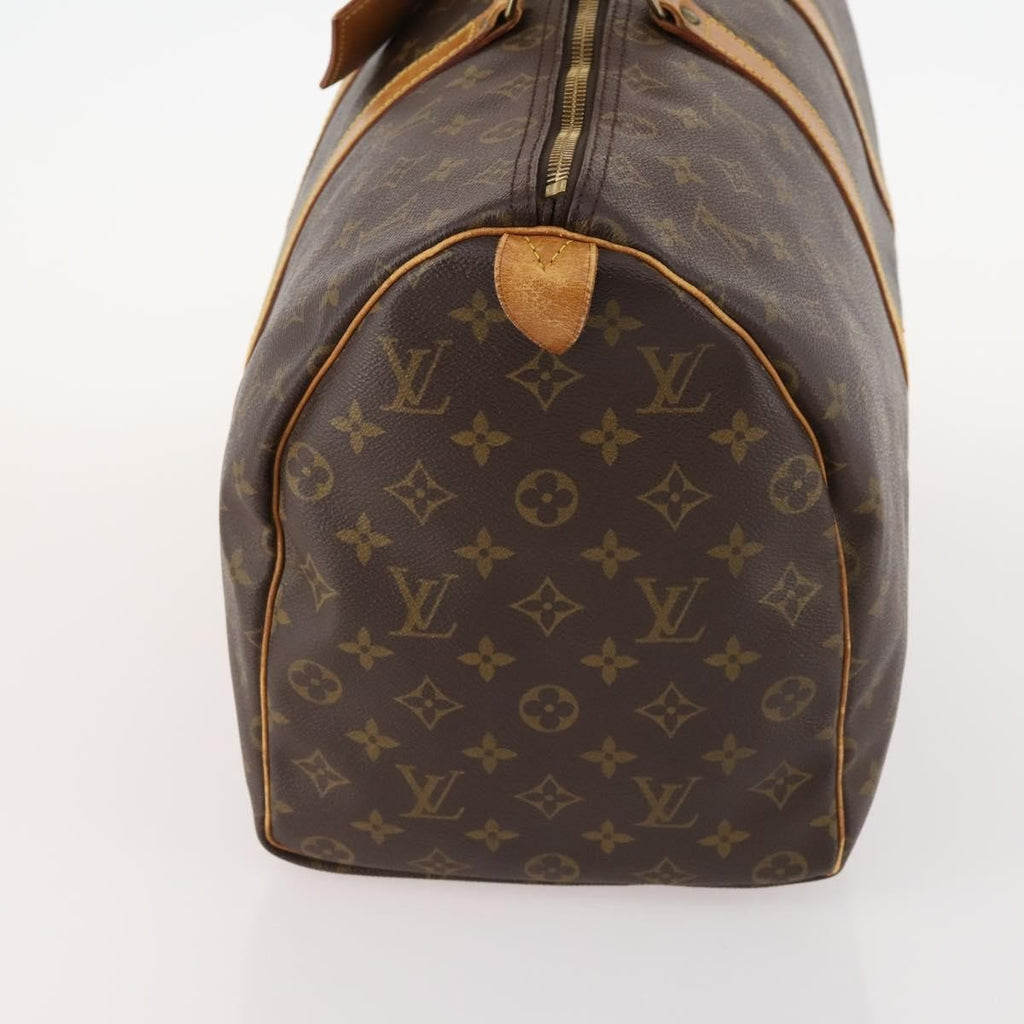 Louis Vuitton Keepall Bag Monogram Canvas Brown Canvas Travel Bag Bag (Pre-Owned)
