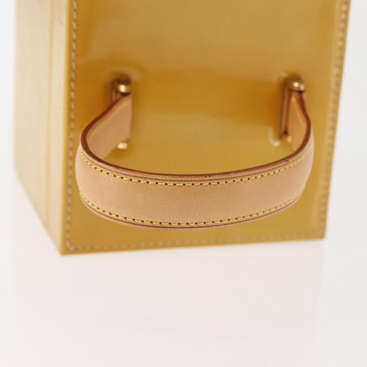 Louis Vuitton Bleecker Box Bag Monogram Vernis Beige Patent_Leather Clutche & Pouche Bag (Pre-Owned)