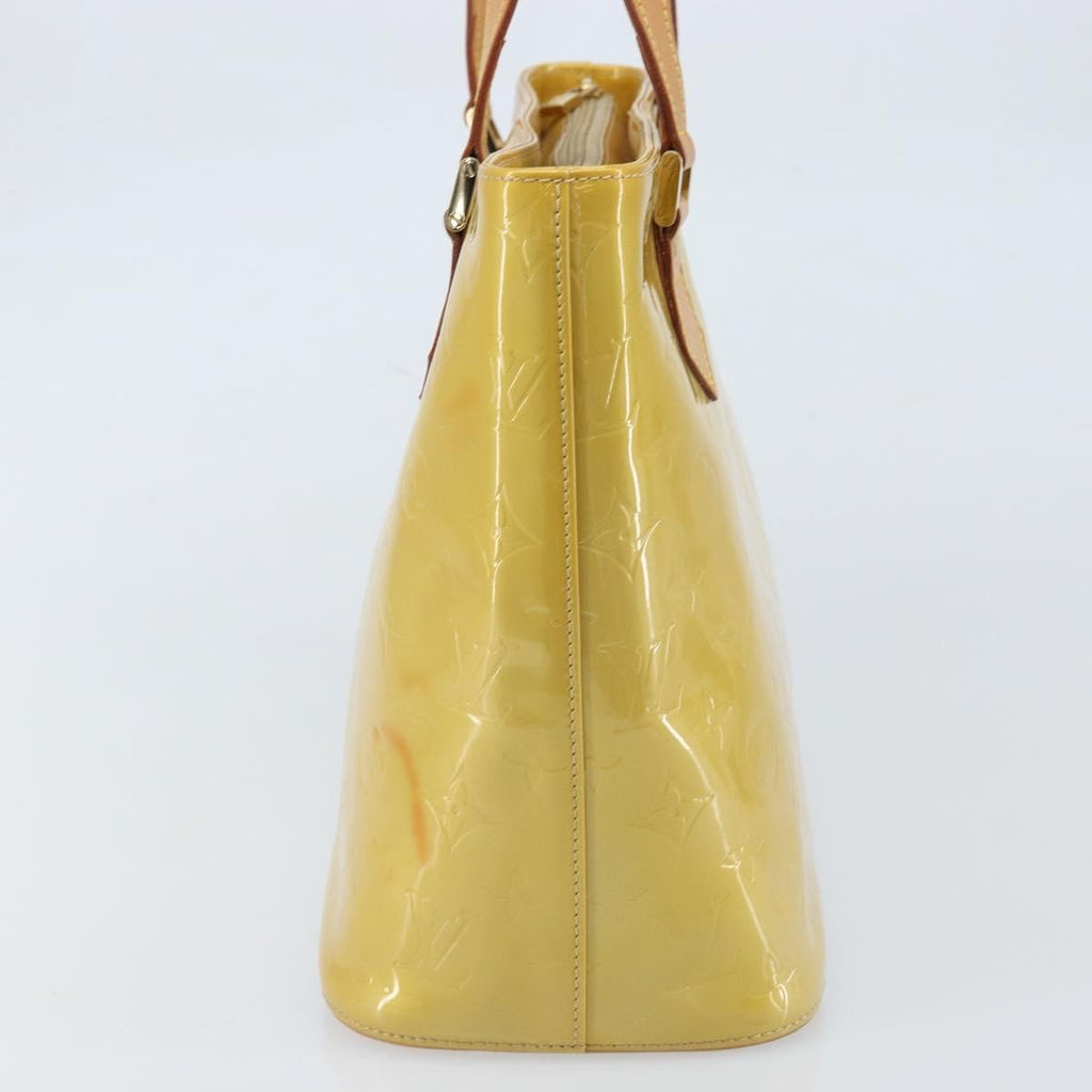 Louis Vuitton Houston Handbag Monogram Vernis Beige Patent_Leather Tote Bag Bag (Pre-Owned)