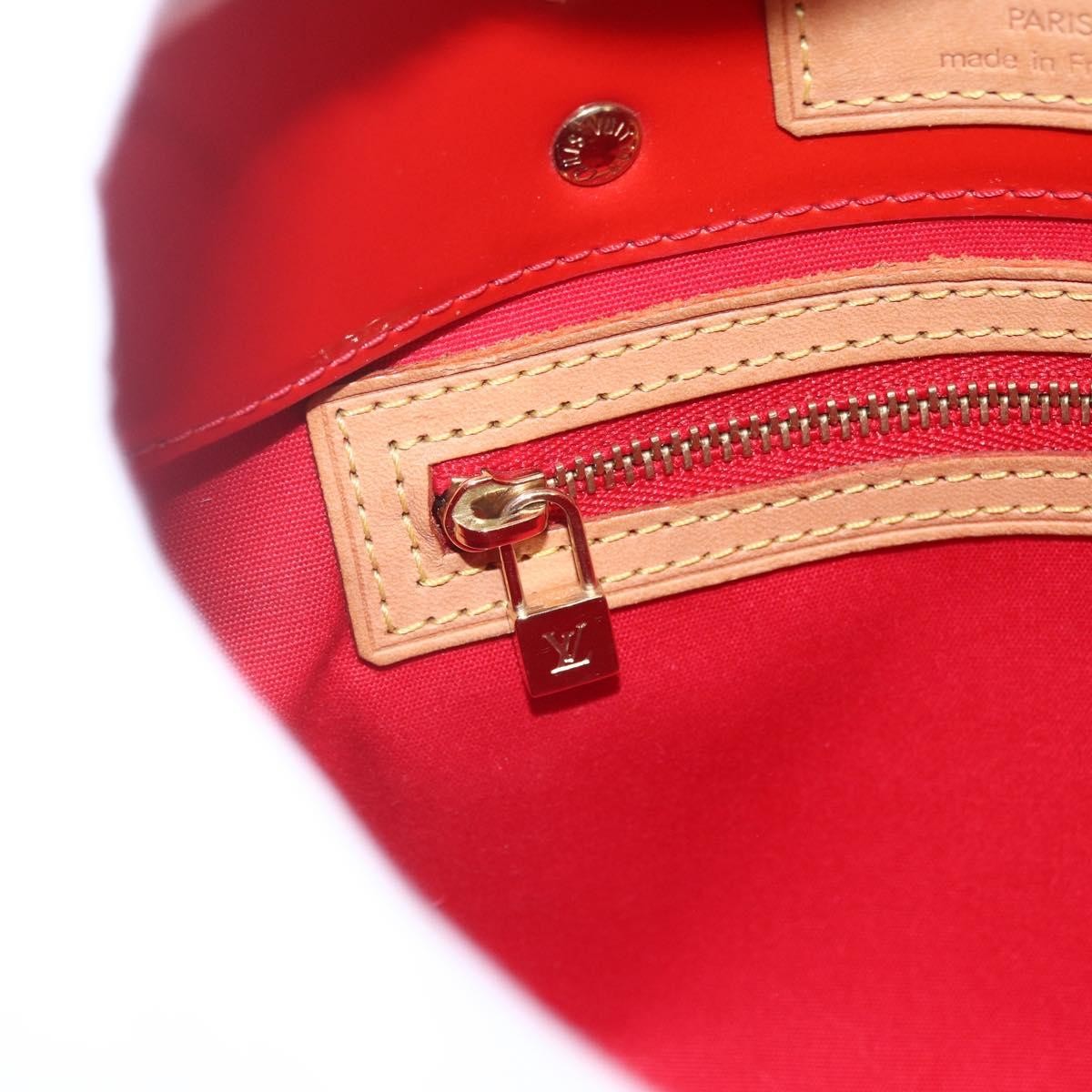 Louis Vuitton Reade Handbag Monogram Vernis Red Patent_Leather Handbag (Pre-Owned)
