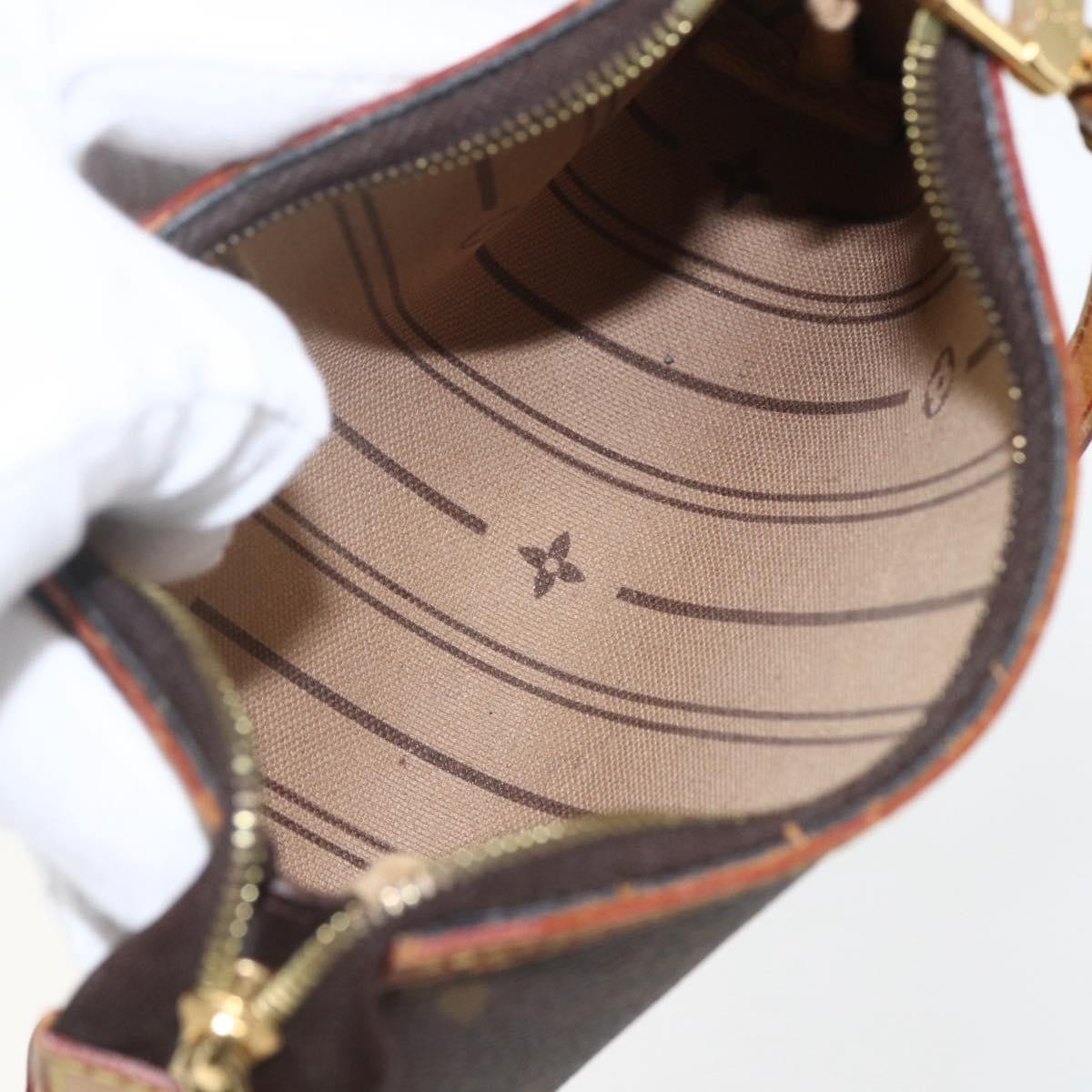 Louis Vuitton Delightful Pochette Monogram Canvas Brown Canvas Clutche & Pouche Bag (Pre-Owned)