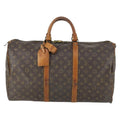 Louis Vuitton Keepall Bag Monogram Canvas Brown Canvas Travel Bag Bag (Pre-Owned)