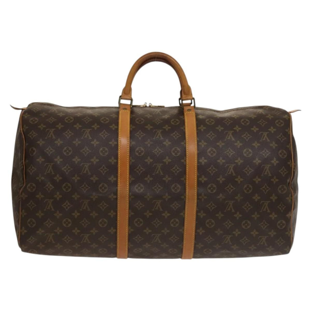 Louis Vuitton Keepall Bag Monogram Canvas Brown Canvas Travel Bag Bag (Pre-Owned)