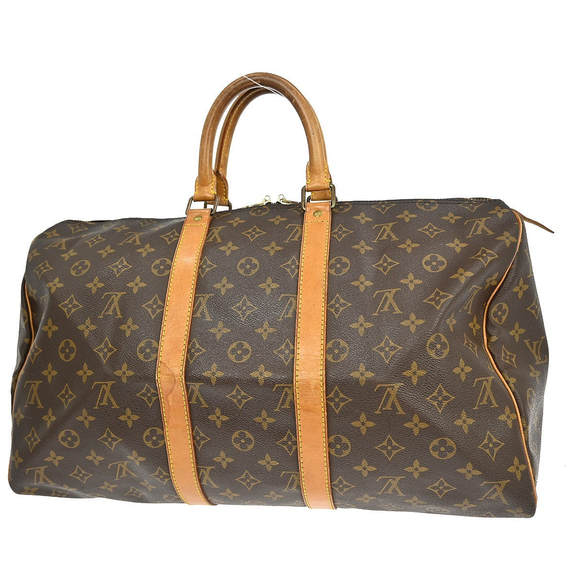 Louis Vuitton Keepall Bag Monogram Canvas Brown Canvas Travel Bag Bag (Pre-Owned)