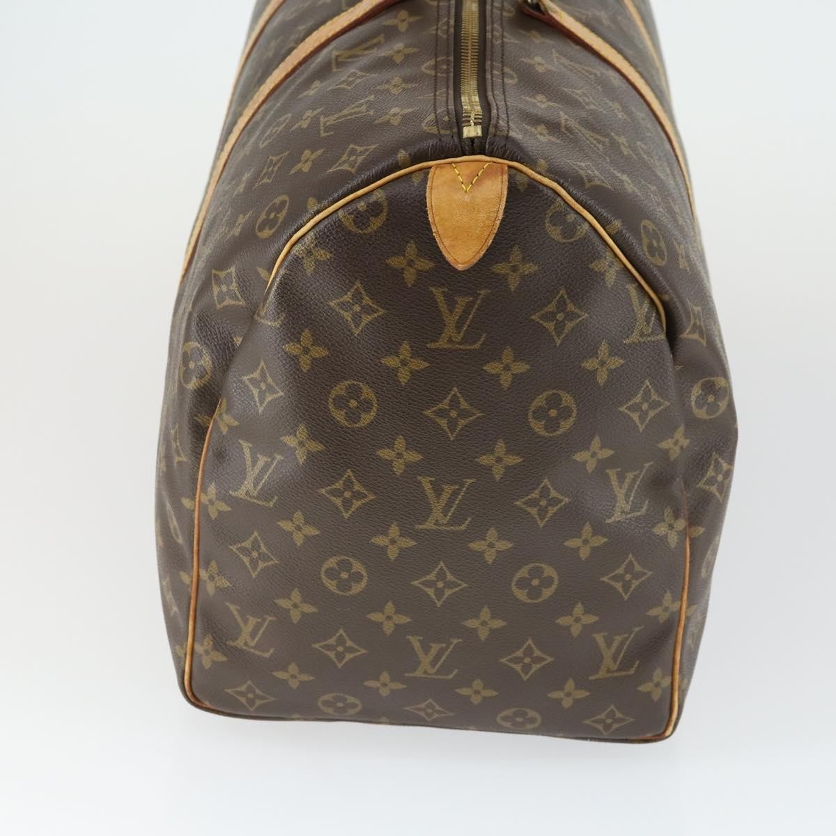 Louis Vuitton Keepall Bag Monogram Canvas Brown Canvas Travel Bag Bag (Pre-Owned)