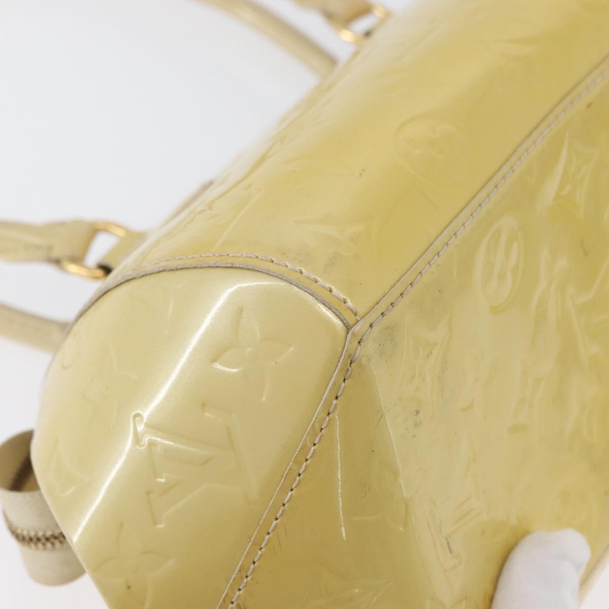 Louis Vuitton Sherwood Handbag Monogram Vernis Yellow Patent_Leather Handbag (Pre-Owned)