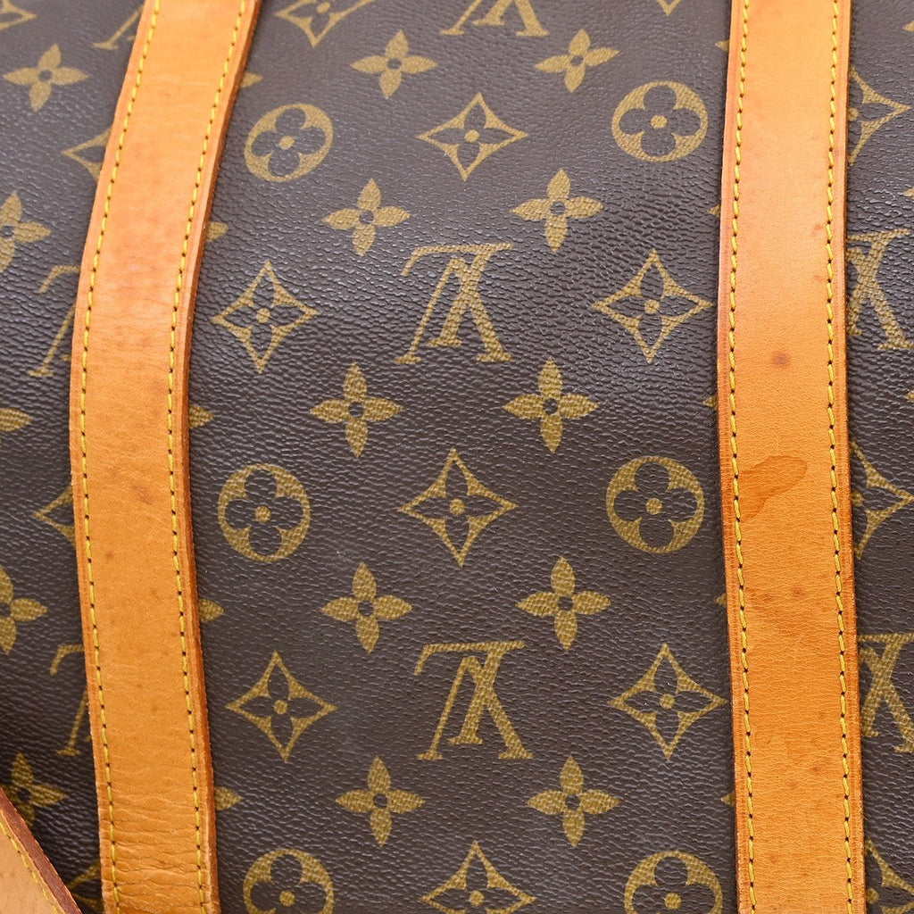 Louis Vuitton Keepall Bandouliere Bag Monogram Canvas Brown Canvas Travel Bag Bag (Pre-Owned)