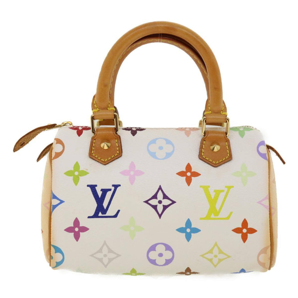 Louis Vuitton Speedy Mini Hl Handbag Monogram Multicolor White Canvas Bag (Pre-Owned)