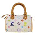 Louis Vuitton Speedy Mini Hl Handbag Monogram Multicolor White Canvas Bag (Pre-Owned)