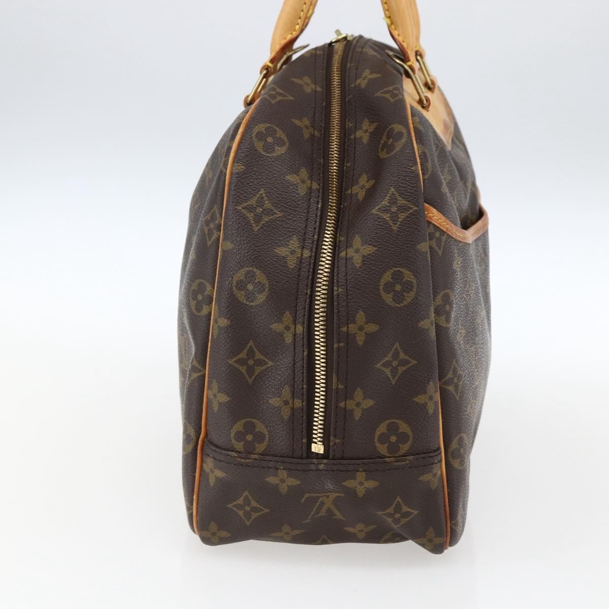 Louis Vuitton Deauville Handbag Monogram Canvas Brown Canvas Handbag (Pre-Owned)