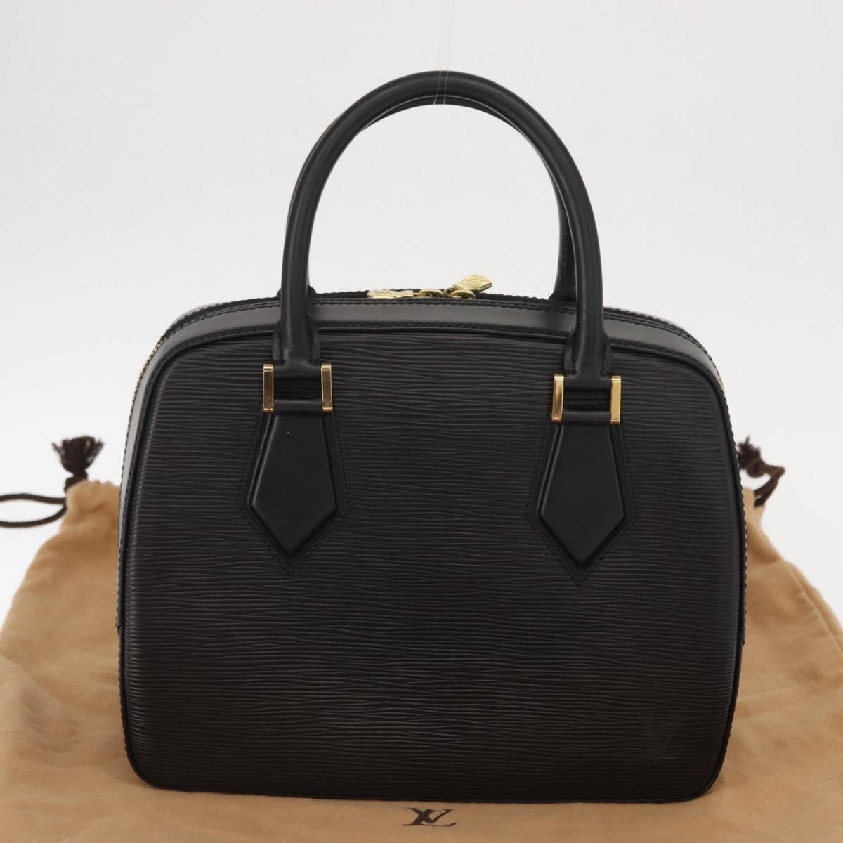 Louis Vuitton Sablons Handbag Epi Leather Black Leather Handbag (Pre-Owned)