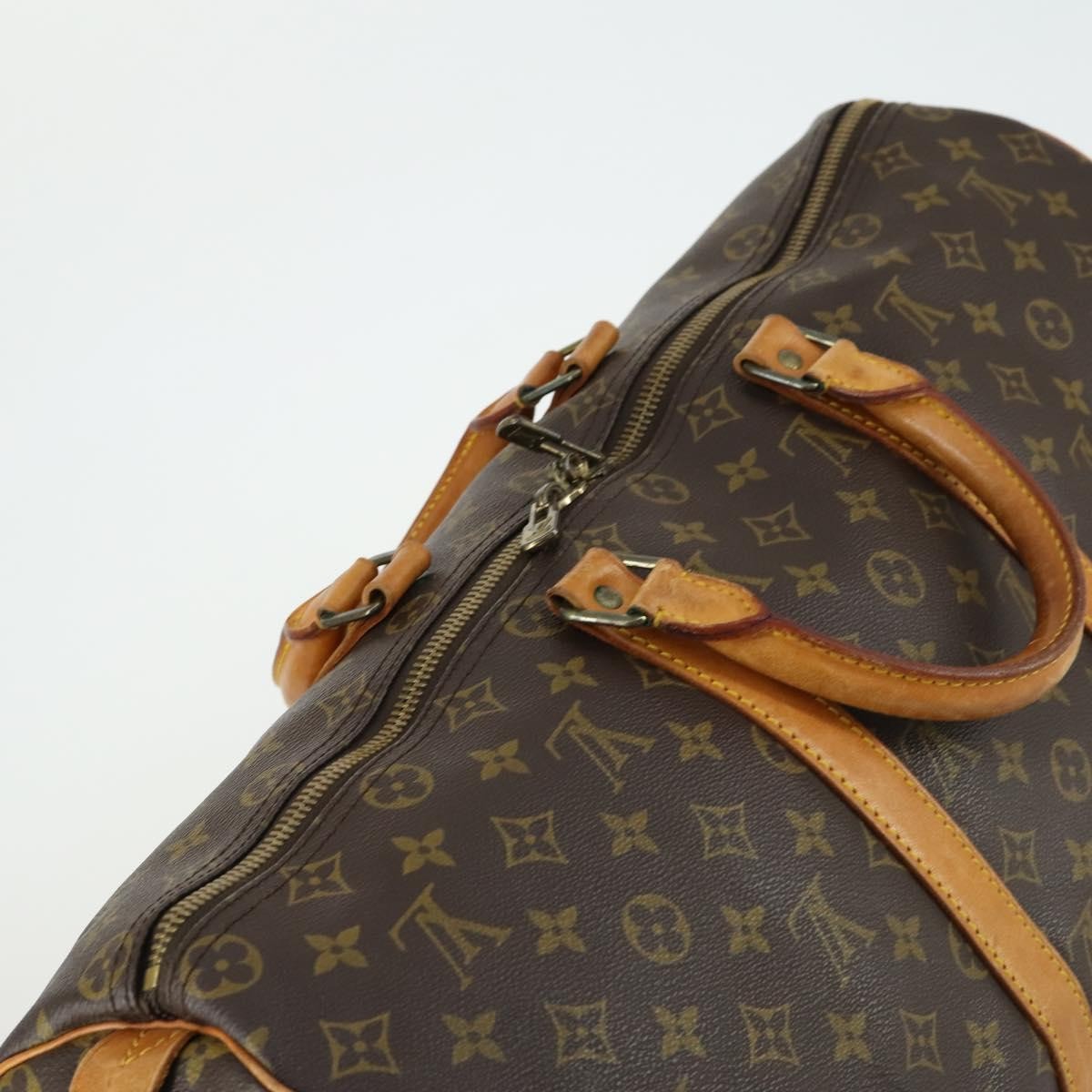 Louis Vuitton Keepall Bag Monogram Canvas Brown Canvas Travel Bag Bag (Pre-Owned)