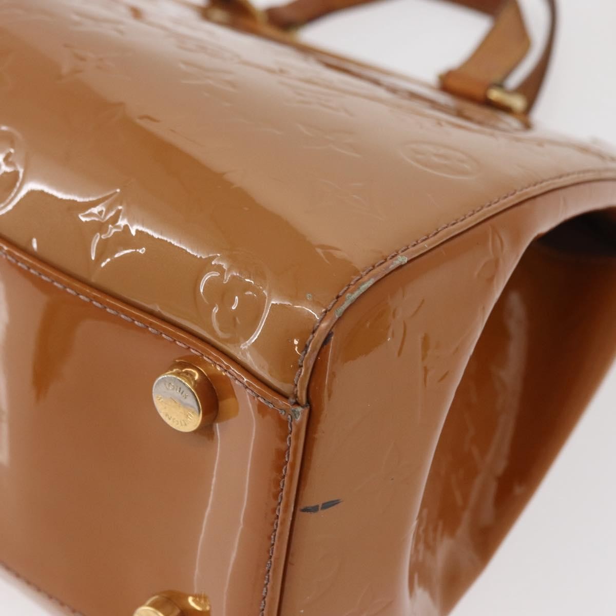 Louis Vuitton Brea Handbag Monogram Vernis Brown Patent_Leather Handbag (Pre-Owned)