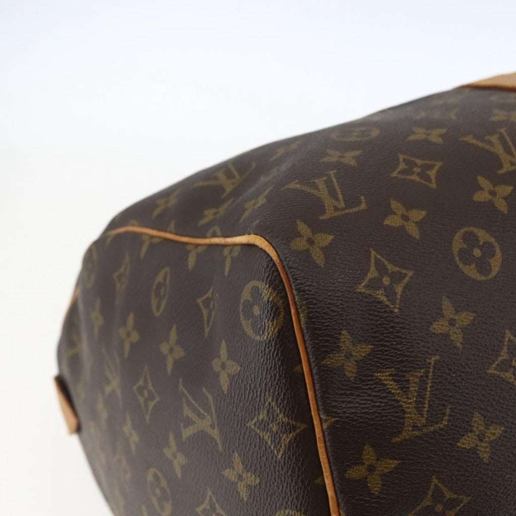 Louis Vuitton Keepall Bag Monogram Canvas Brown Canvas Travel Bag Bag (Pre-Owned)