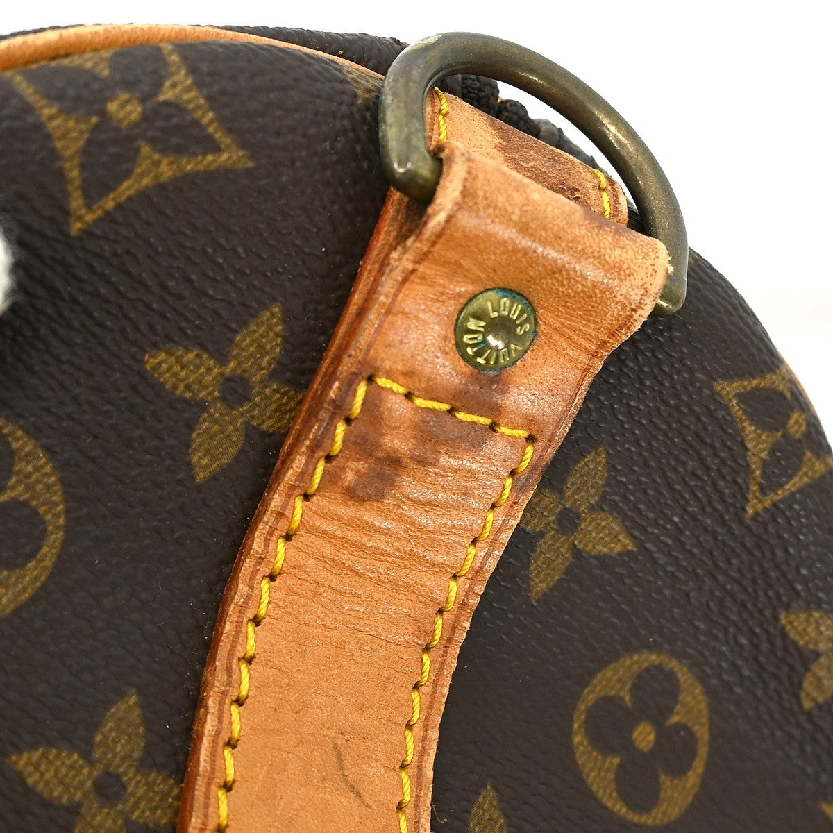 Louis Vuitton Keepall Bandouliere Bag Monogram Canvas Brown Canvas Travel Bag Bag (Pre-Owned)