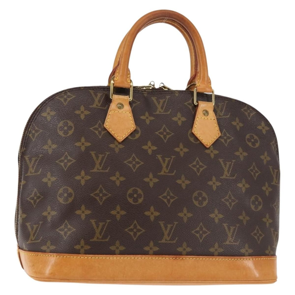 Louis Vuitton Alma Handbag Monogram Canvas Brown Canvas Handbag (Pre-Owned)