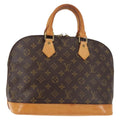 Louis Vuitton Alma Handbag Monogram Canvas Brown Canvas Handbag (Pre-Owned)