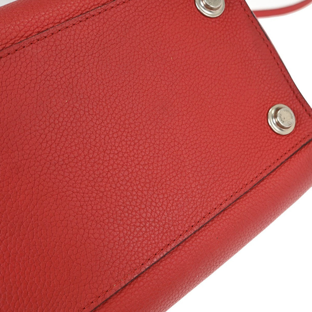 Louis Vuitton City Steamer Handbag Leather Red Leather Tote Bag Bag (Pre-Owned)