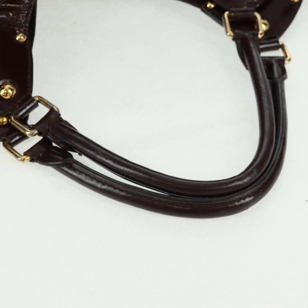 Louis Vuitton L Hobo Surya Leather Brown Patent_Leather Tote Bag Bag (Pre-Owned)