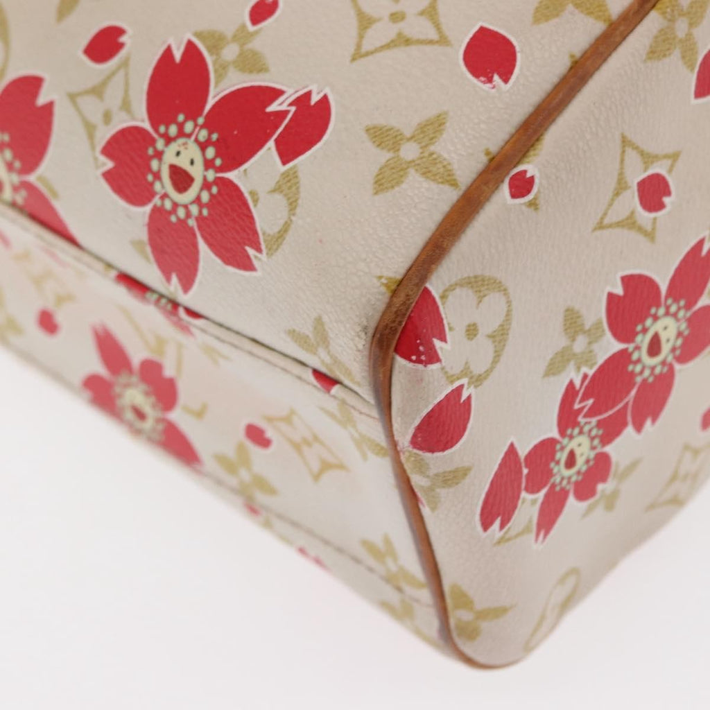 Louis Vuitton Retro Bag Limited Edition Cherry Blossom Monogram White Canvas Handbag (Pre-Owned)