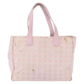 Chanel Travel Line Tote Nylon Pink Nylon Tote Bag Bag (Pre-Owned)