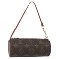 Louis Vuitton Papillon Pochette Monogram Canvas Brown Canvas Clutche & Pouche Bag (Pre-Owned)