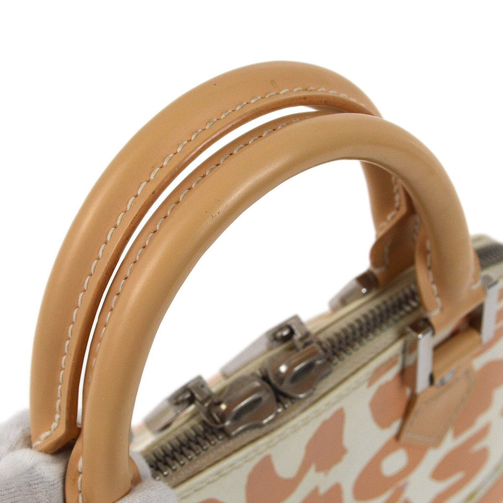 Louis Vuitton Alma Handbag Limited Edition Graffiti Leather Beige Leather Handbag (Pre-Owned)