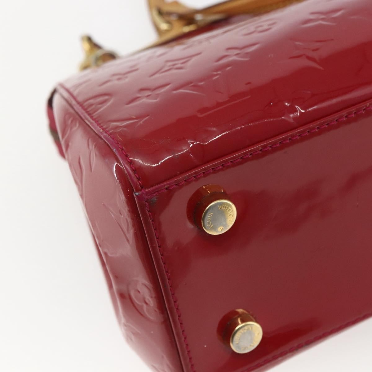 Louis Vuitton Brea Handbag Monogram Vernis Red Patent_Leather Handbag (Pre-Owned)