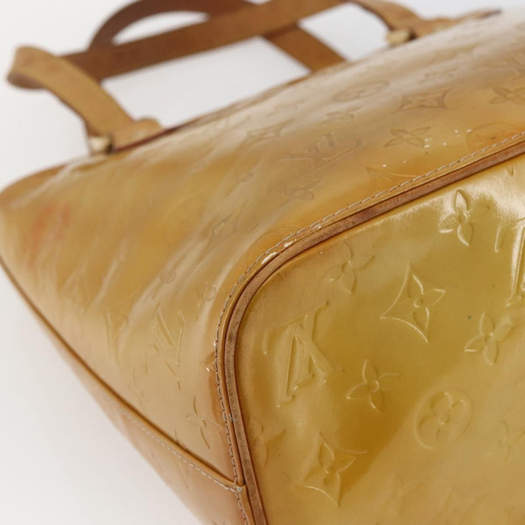 Louis Vuitton Houston Handbag Monogram Vernis Beige Patent_Leather Tote Bag Bag (Pre-Owned)