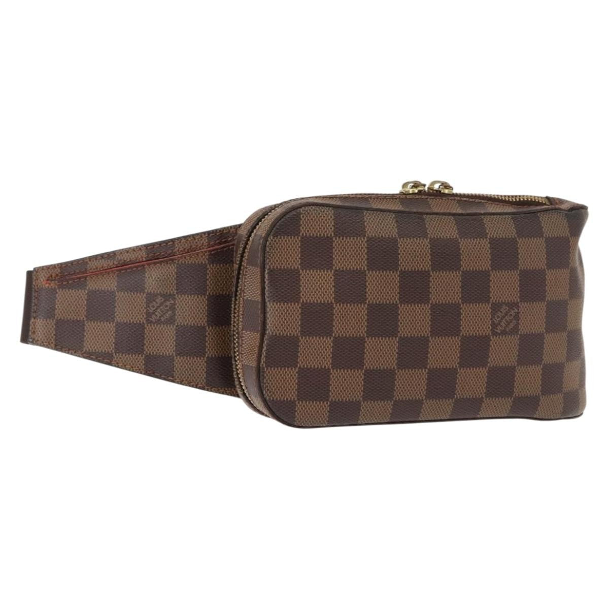 Louis Vuitton Geronimos Waist Bag Damier Brown Canvas Shoulder Bag Bag (Pre-Owned)