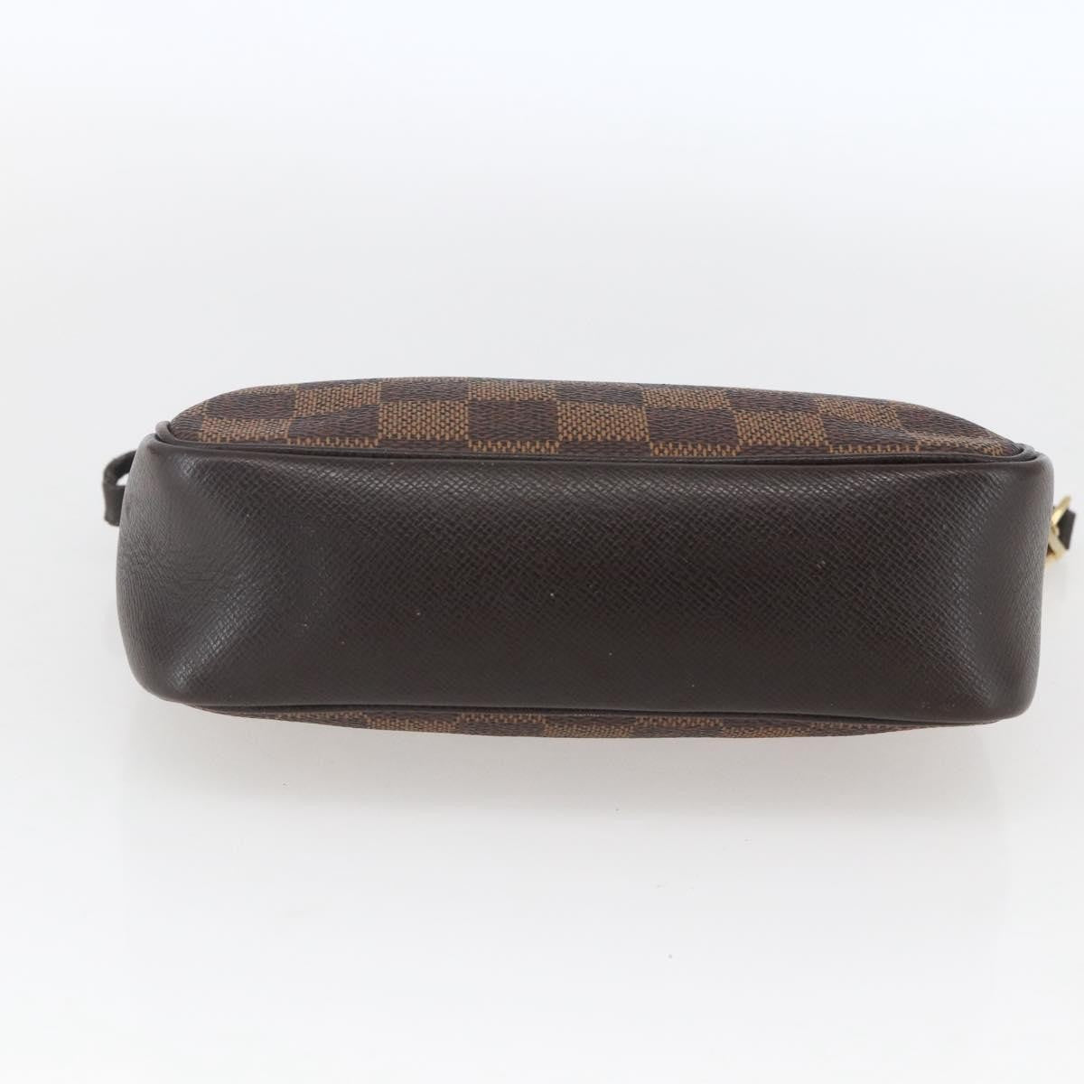 Louis Vuitton Trousse Make Up Bag Damier Brown Canvas Clutche & Pouche Bag (Pre-Owned)