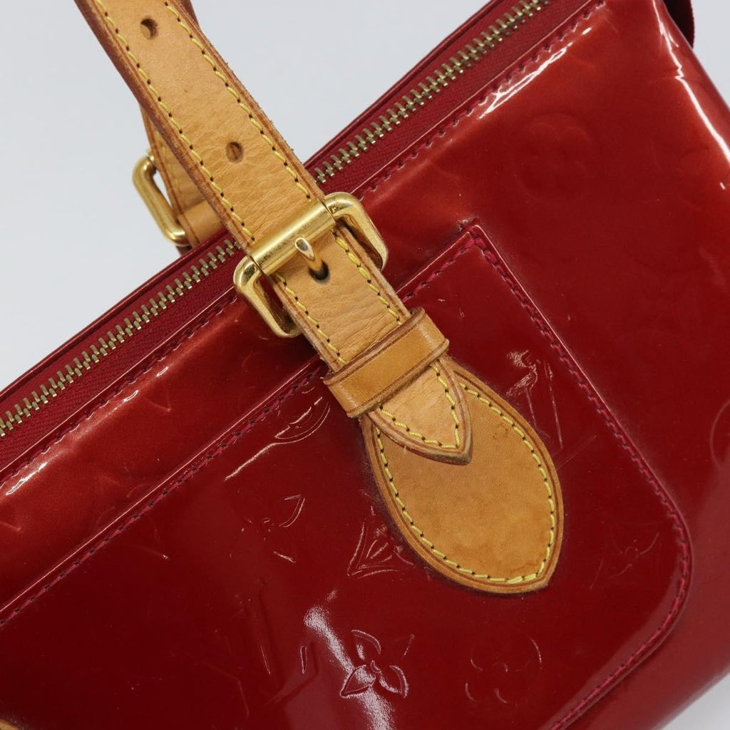 Louis Vuitton Rosewood Avenue Handbag Monogram Vernis Red Patent_Leather Handbag (Pre-Owned)