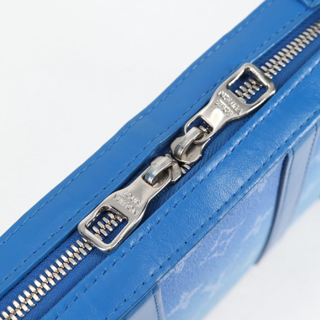 Louis Vuitton Soft Trunk Wallet Limited Edition Monogram Clouds Blue Canvas Clutche & Pouche Bag (Pre-Owned)