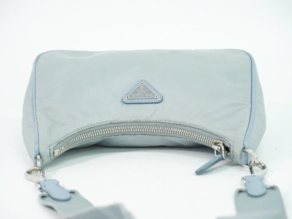 Prada Re-Edition 2005 Shoulder Bag Tessuto Blue Nylon Shoulder Bag Bag (Pre-Owned)
