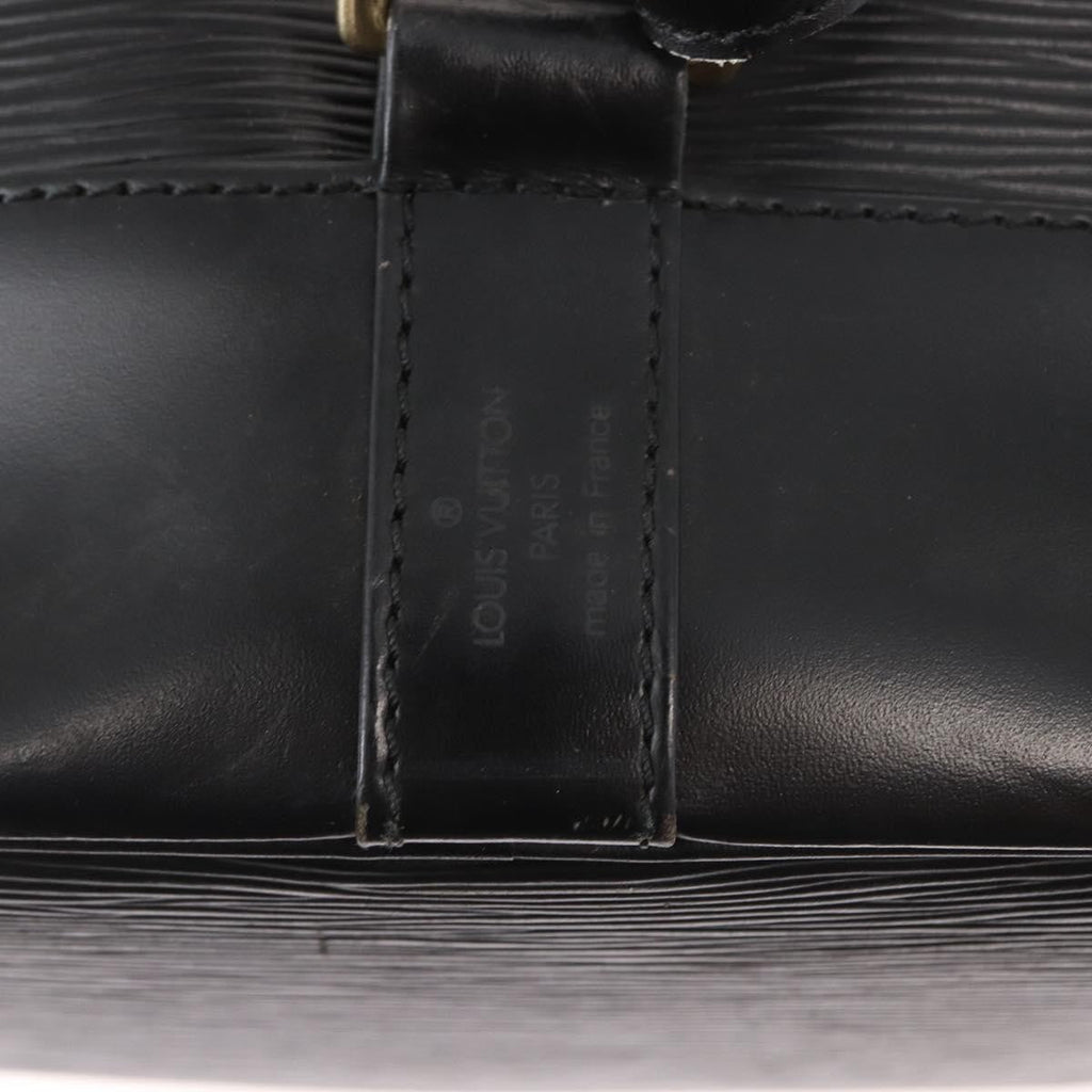 Louis Vuitton Randonnee Backpack Epi Leather Black Leather Shoulder Bag Bag (Pre-Owned)