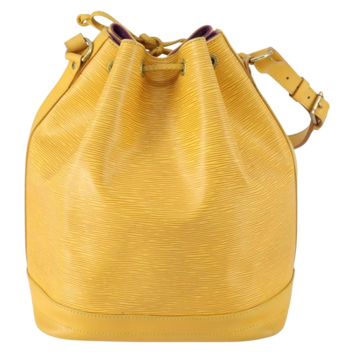 Louis Vuitton Noe Handbag Epi Leather Yellow Leather Shoulder Bag Bag (Pre-Owned)
