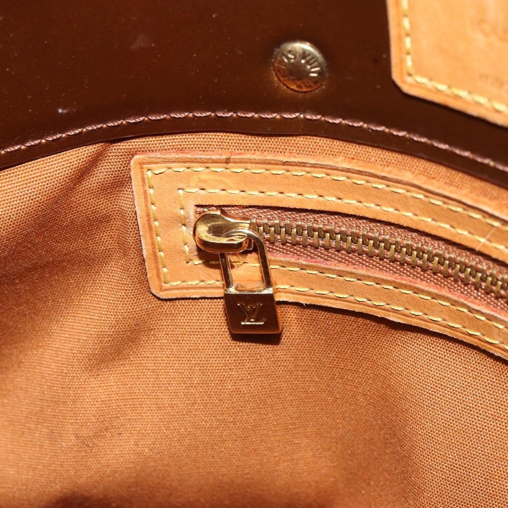 Louis Vuitton Reade Handbag Monogram Vernis Brown Patent_Leather Handbag (Pre-Owned)