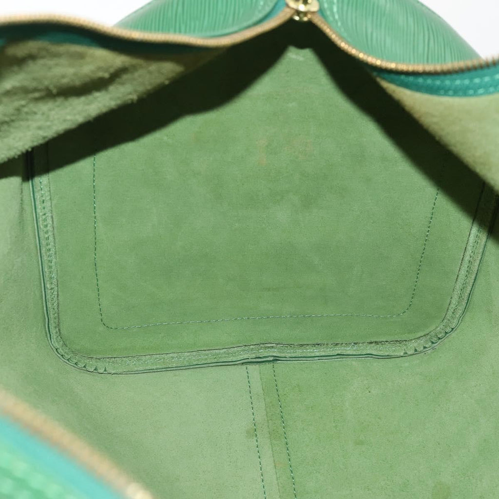 Louis Vuitton Keepall Bag Epi Leather Green Leather Travel Bag Bag (Pre-Owned)