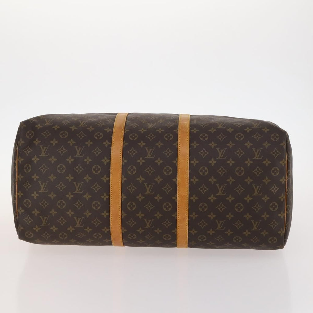 Louis Vuitton Keepall Bag Monogram Canvas Brown Canvas Travel Bag Bag (Pre-Owned)