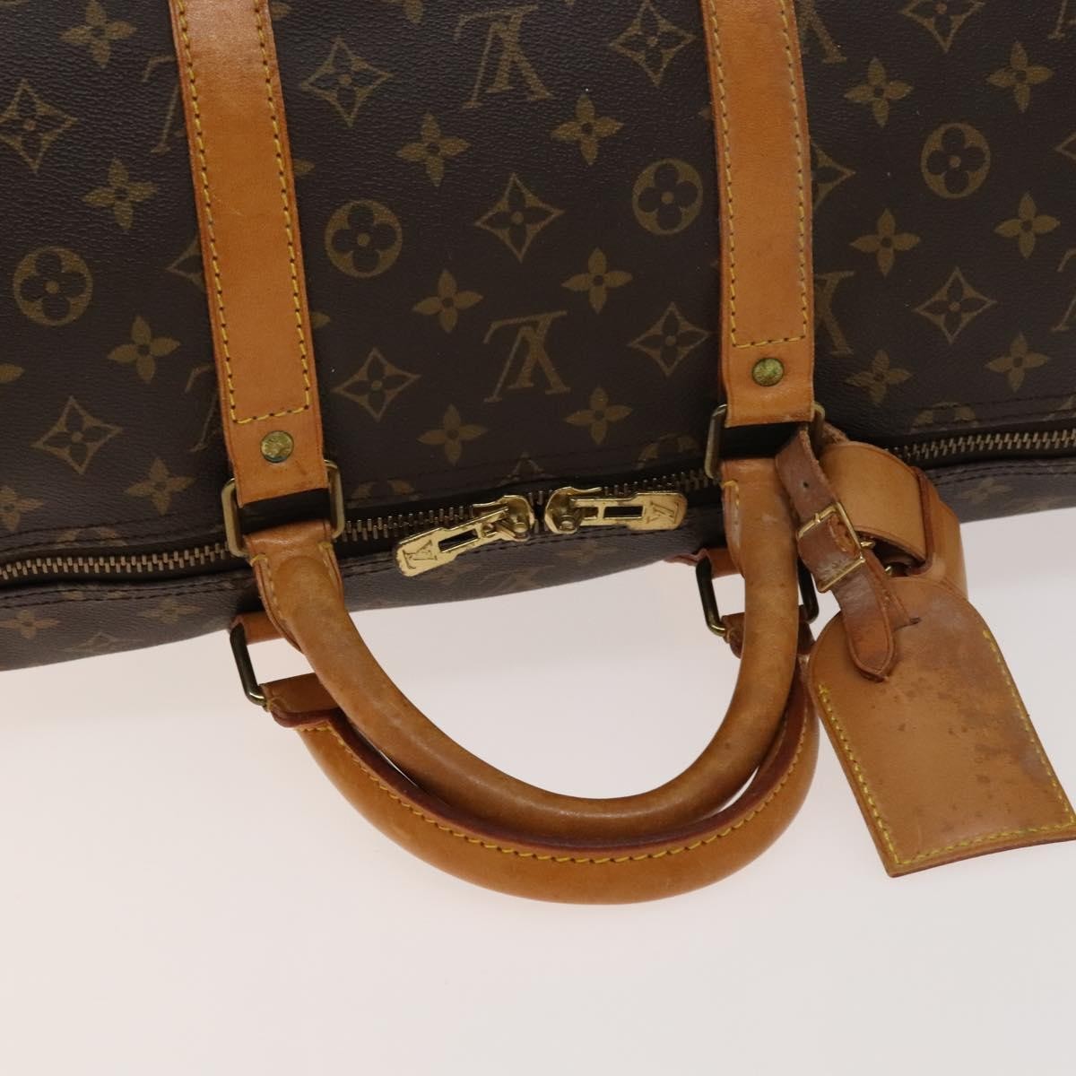 Louis Vuitton Keepall Bag Monogram Canvas Brown Canvas Travel Bag Bag (Pre-Owned)