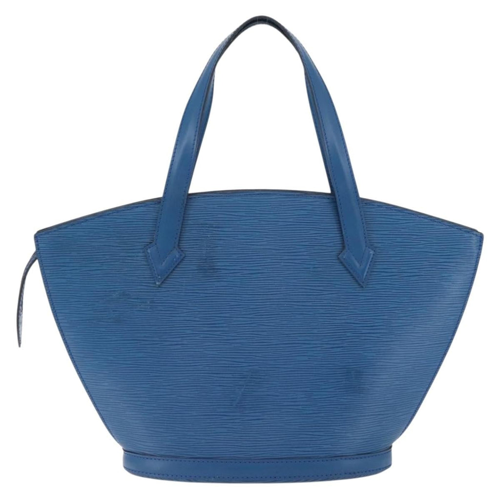 Louis Vuitton Saint Jacques Handbag Epi Leather Blue Leather Handbag (Pre-Owned)