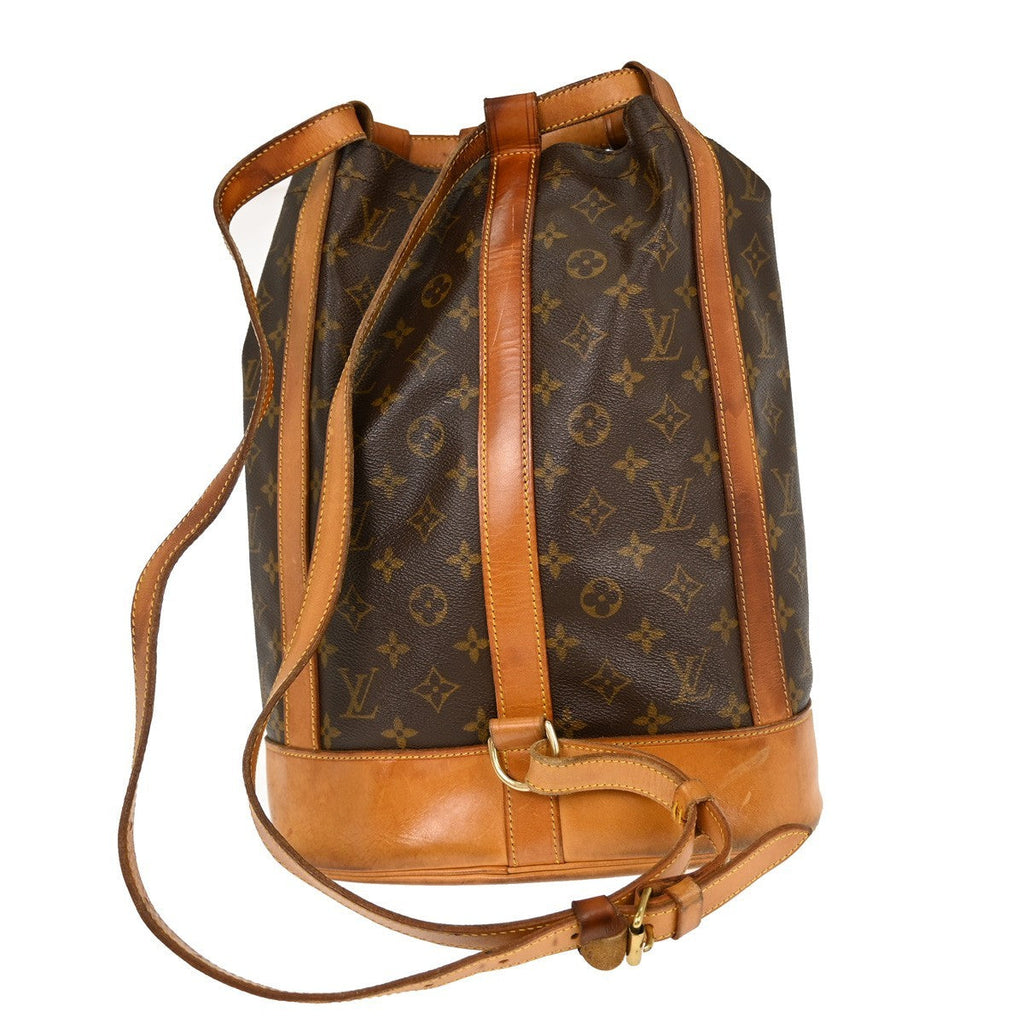 Louis Vuitton Randonnee Backpack Monogram Canvas Brown Canvas Shoulder Bag Bag (Pre-Owned)