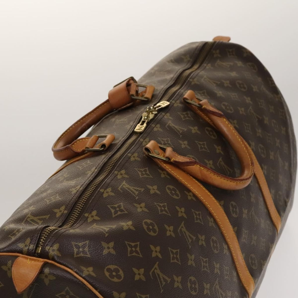 Louis Vuitton Keepall Bag Monogram Canvas Brown Canvas Travel Bag Bag (Pre-Owned)