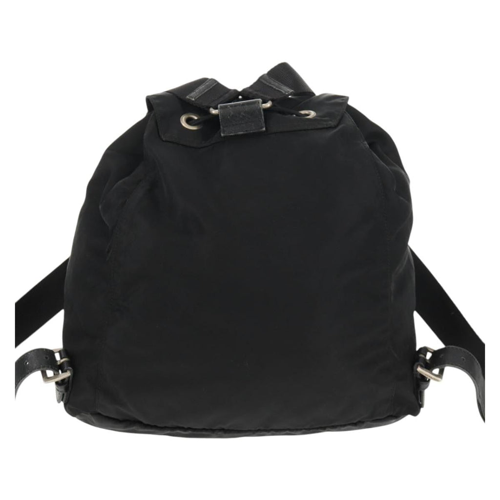 Prada Front Pocket Backpack Tessuto Black Nylon Backpack Bag (Pre-Owned)