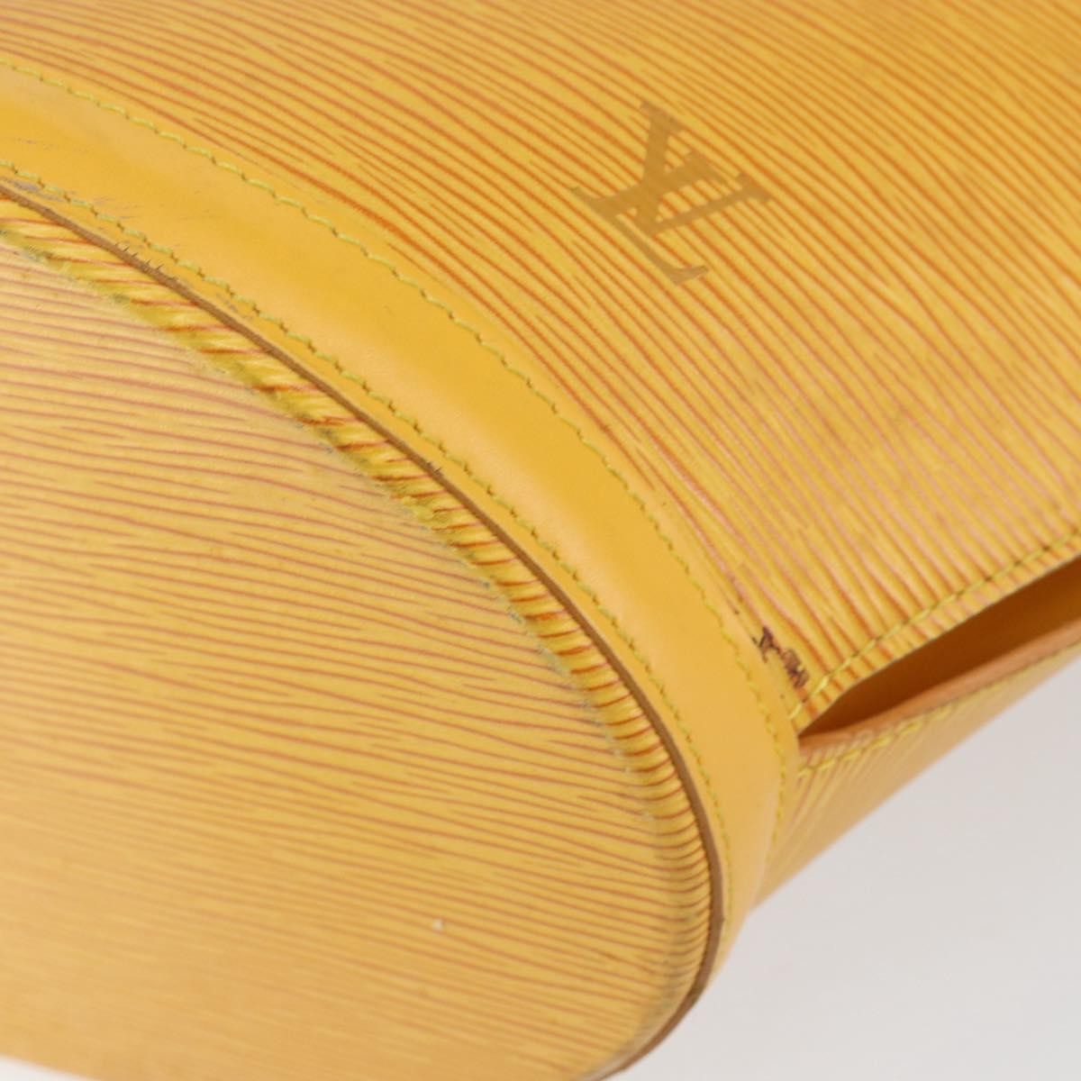 Louis Vuitton Saint Jacques Handbag Epi Leather Yellow Leather Handbag (Pre-Owned)