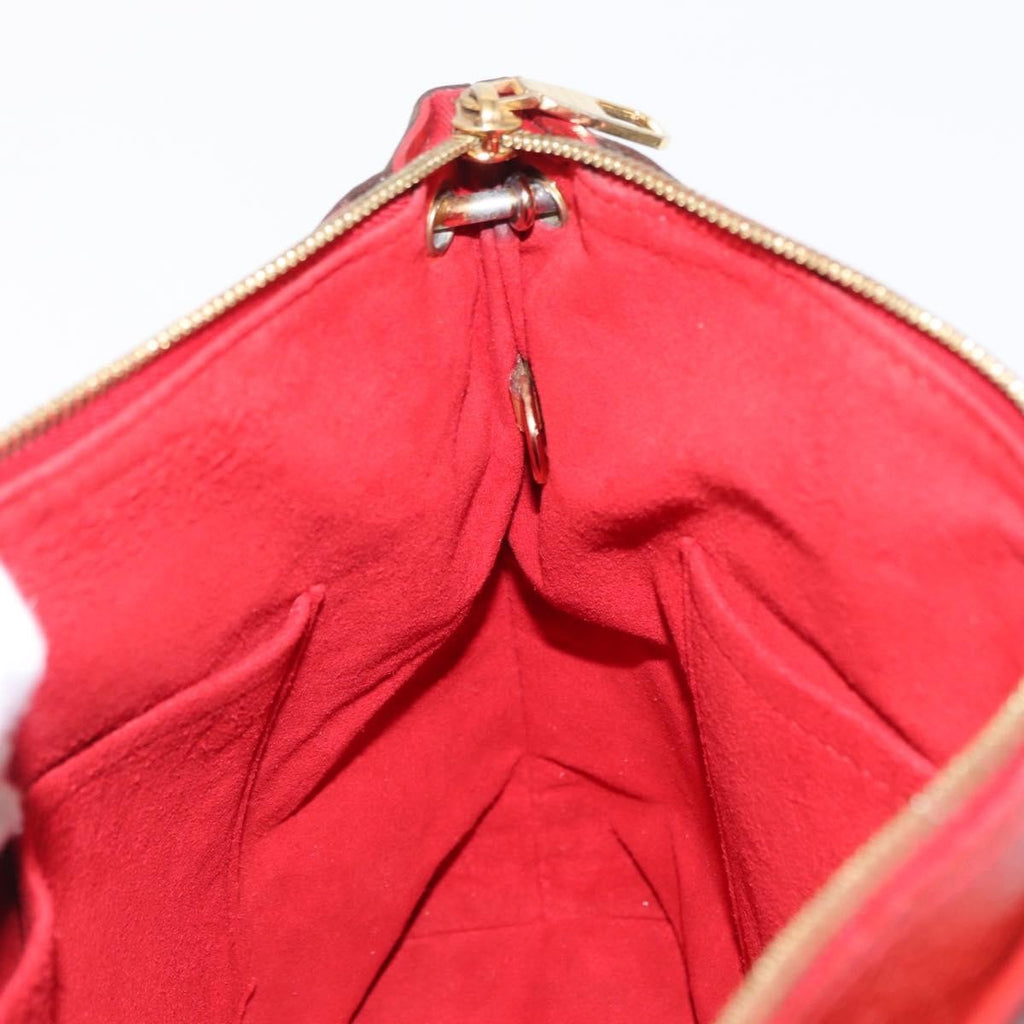 Louis Vuitton Pallas Tote Monogram Canvas With Leather Brown Canvas Tote Bag Bag (Pre-Owned)