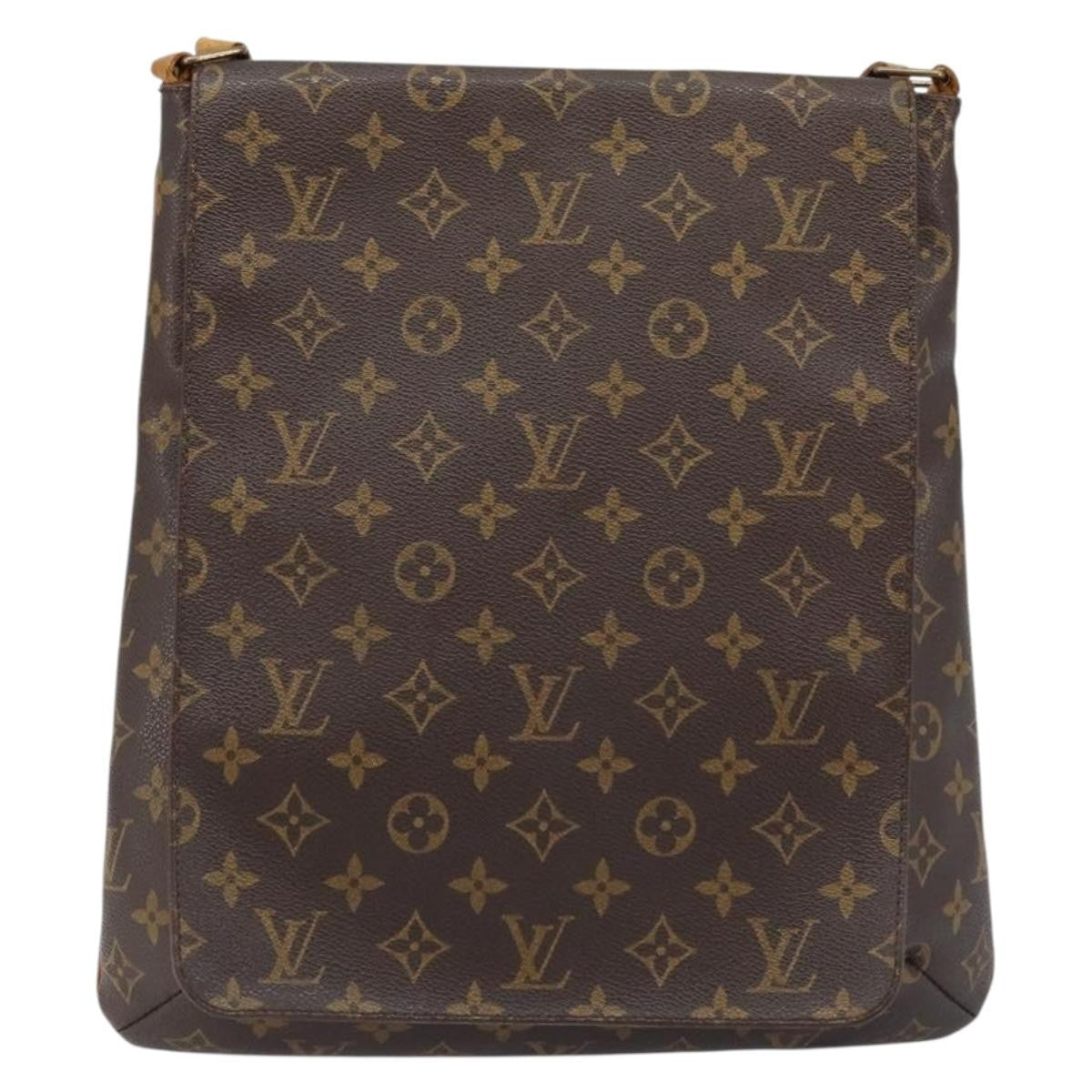 Louis Vuitton Musette Handbag Monogram Canvas Brown Canvas Shoulder Bag Bag (Pre-Owned)
