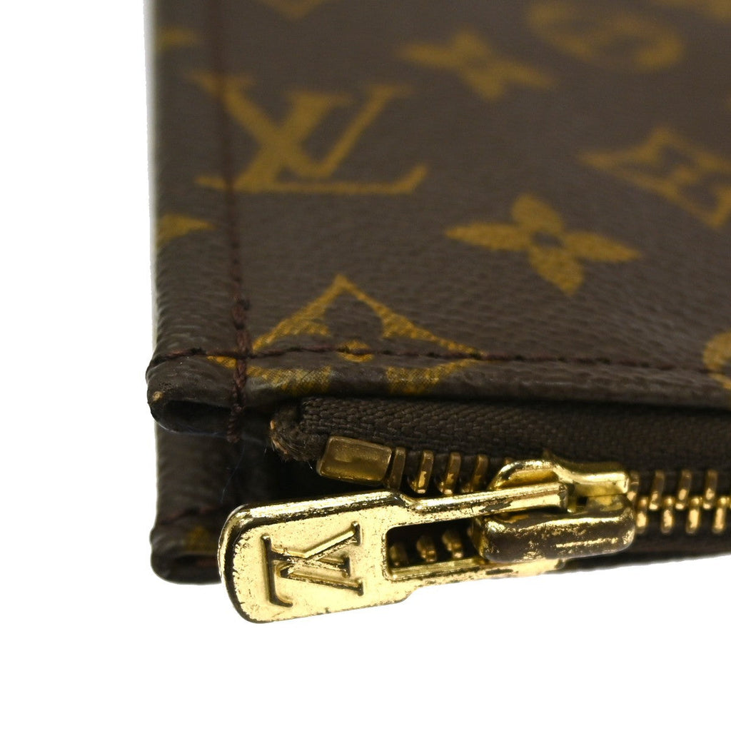 Louis Vuitton Poche Documents Monogram Canvas Brown Canvas Clutche & Pouche Bag (Pre-Owned)