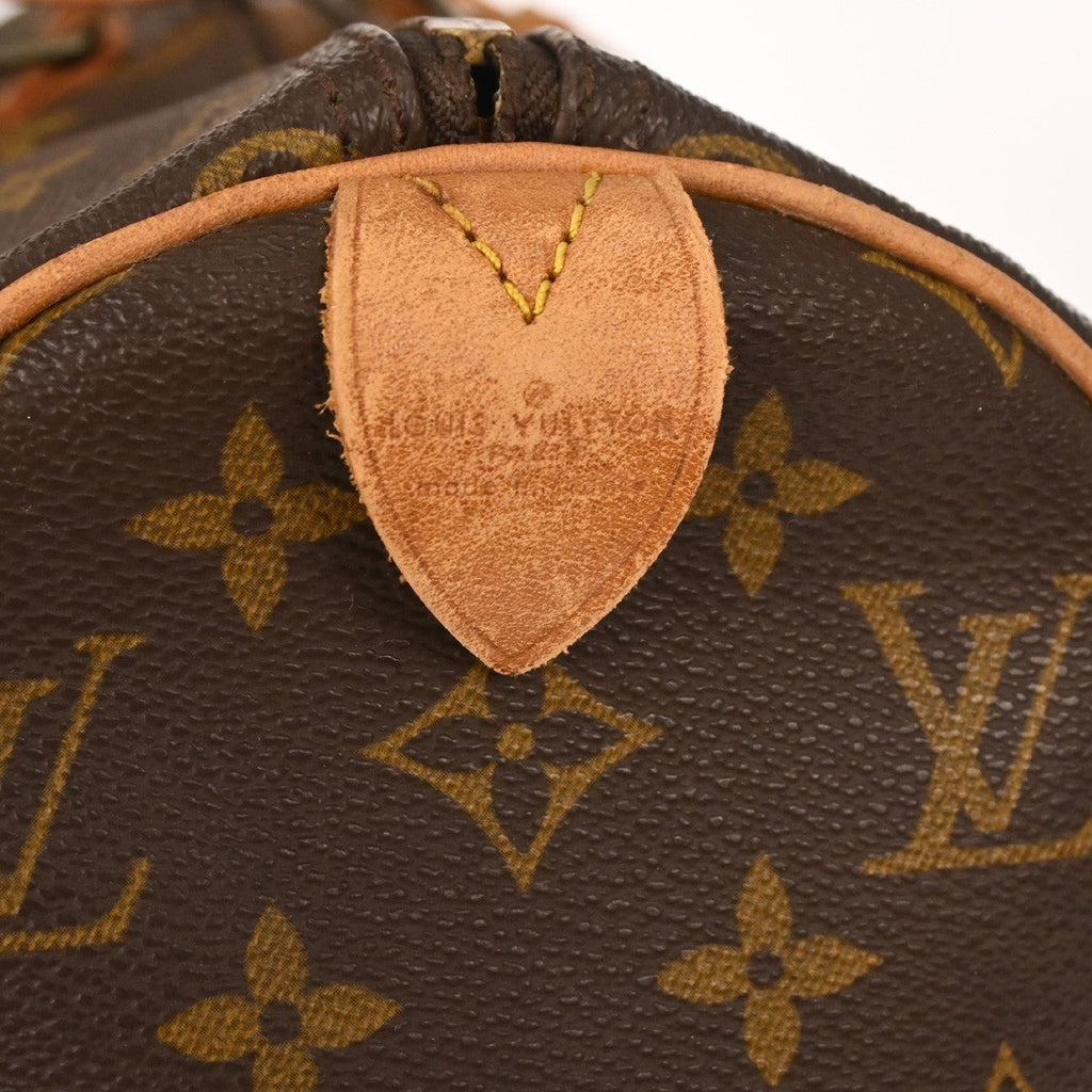 Louis Vuitton Keepall Bag Monogram Canvas Brown Canvas Travel Bag Bag (Pre-Owned)