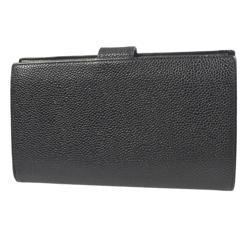 Chanel Timeless Cc French Wallet Caviar Black Leather Wallets Accessory (Pre-Owned)